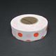 Picture of 1 3/16" WHITE/ORANGE POLKA DOT FLAGGING RIBBON