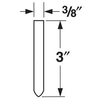 Picture of 3/8" x 3" WHITE VINYL SEEDLING STAKE