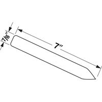 Picture of 7/8" x 7" WHITE VINYL POT STAKE