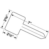 Picture of 7" TALL WHITE VINYL T STAKE